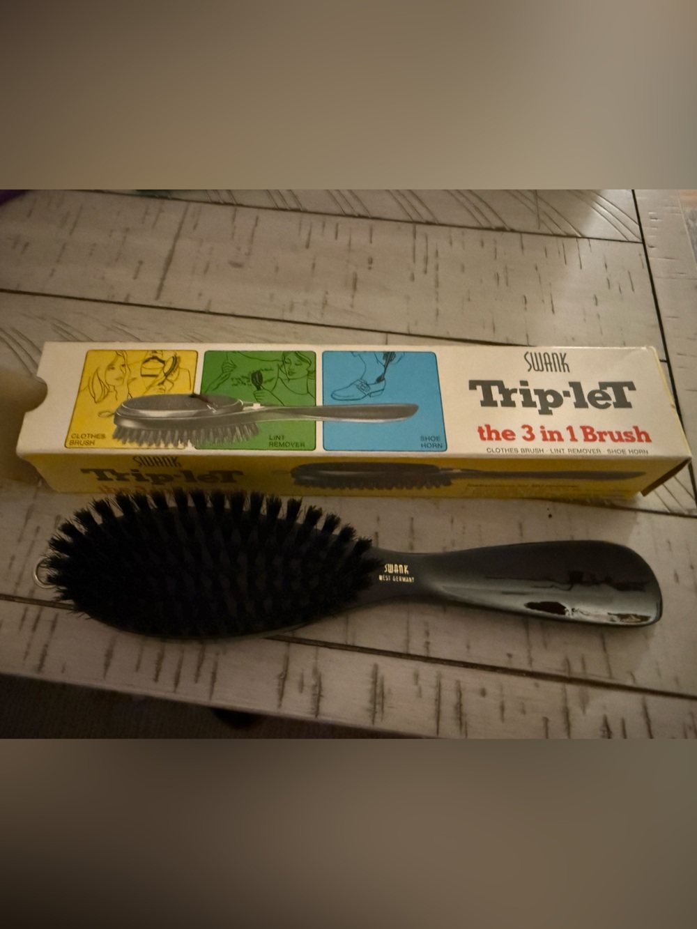 Vintage Swank Trip-let “The 3 in 1 Brush”
